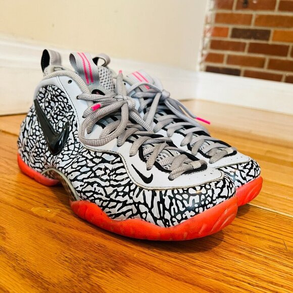 Nike Air Foamposite Pro PRM Elephant Print size 7 616750-002 OG Worn Once - Picture 14 of 16